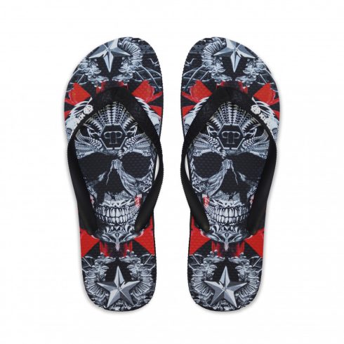 Philipp Plein Uniszex Strandpapucs BRD_90099_BLACK-MULTI