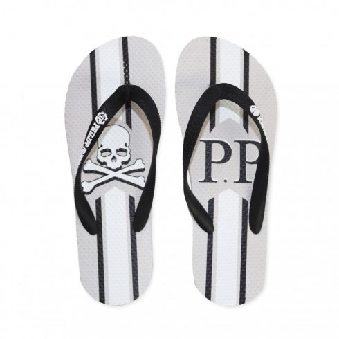 Philipp Plein Uniszex Strandpapucs BRD_90394_GREY MOST 80010 HELYETT 13642 Ft-ért!