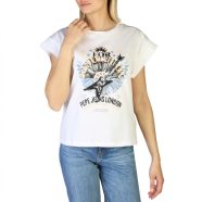   Pepe Jeans Nő Tricou CAROLINE_PL505158_WHITE MOST 24003 HELYETT 18602 Ft-ért!