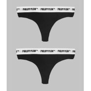   Philipp Plein Nő Bugyi DUPP0199_BI-PACK_BLACK MOST 41605 HELYETT 9004 Ft-ért!