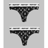  Philipp Plein Nő Bugyi DUPP1199_BI-PACK_BLACK MOST 46939 HELYETT 10054 Ft-ért!